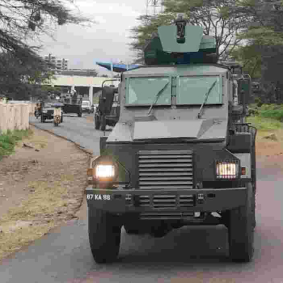 Security Forces Secure State House Entrances 