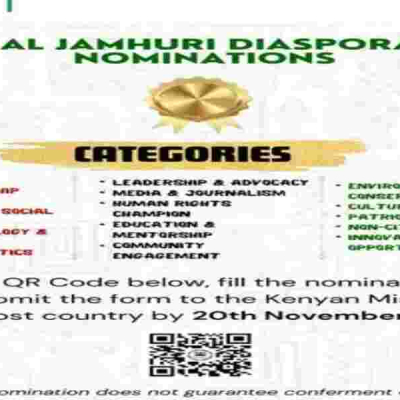 How Kenya Plans to Honour Its Citizens Abroad Through 15 Award Categories