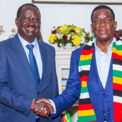 Raila takes his AUC Campaigns to Zimbabwe