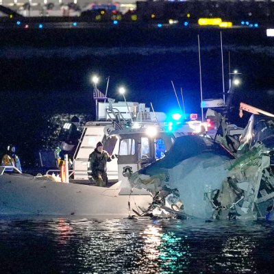 Passenger Plane Collides with Military Helicopter over Washington DC, Crashes into Potomac