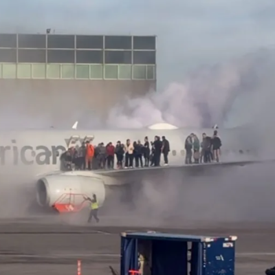 American Airlines Passengers Evacuated via Wing After Engine Fire at Denver Airport