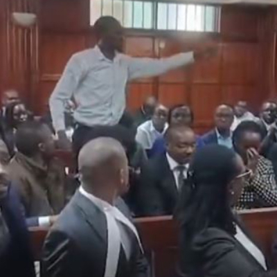 Drama at Milimani Court as Man Slams DCI Lawyer Over Blogger Kinyagia's Disappearance
