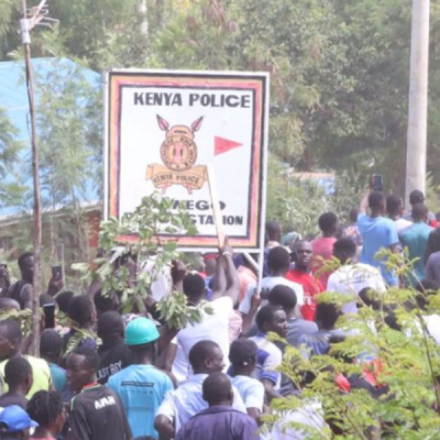 Rachuonyo North Mourners Burn Police Station Demanding Justice for Albert Ojwang