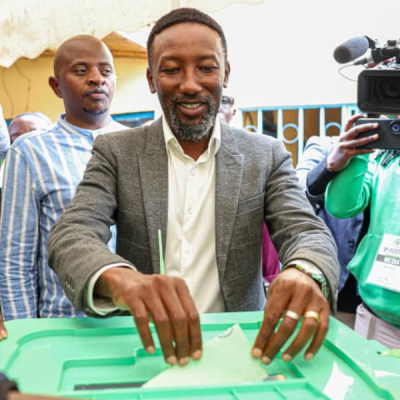 Mbeere North DP Candidate and Wife Cast Votes