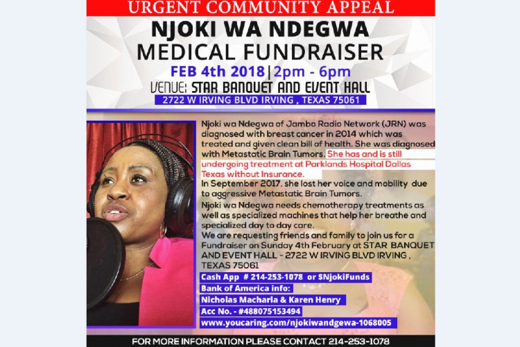 Urgent Appeal: Medical Fundraiser for Njoki wa Ndegwa of Jambo Radio Network (JRN)
