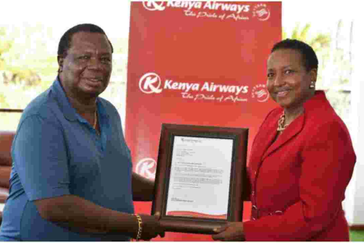 Kenya Airways Gifts Francis Atwoli a Free Business Class Return Ticket to a Destination of His Choice
