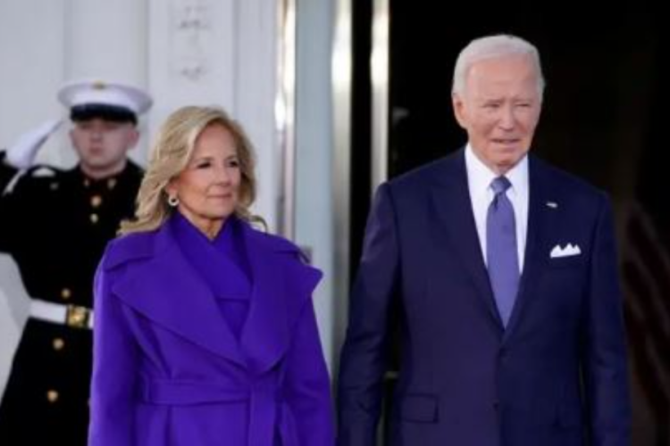 At Capitol Hill, Jill Biden's Blue Attire Echoes Her 2021 Inaugural Style