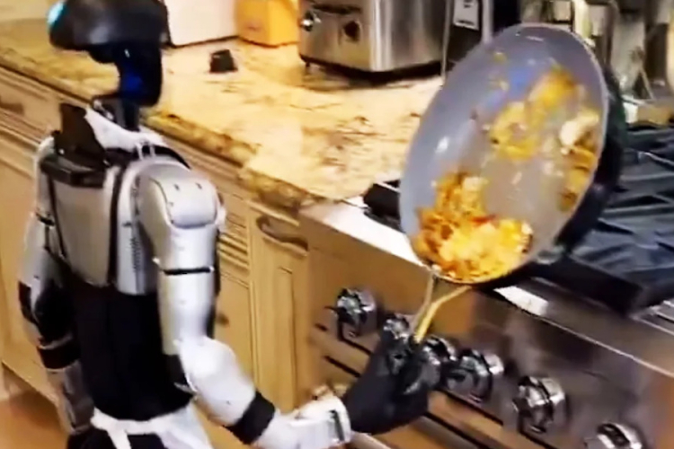 Humanoid Robot Loses Grip on Frying Pan, Turns Cooking Into Comedy Show